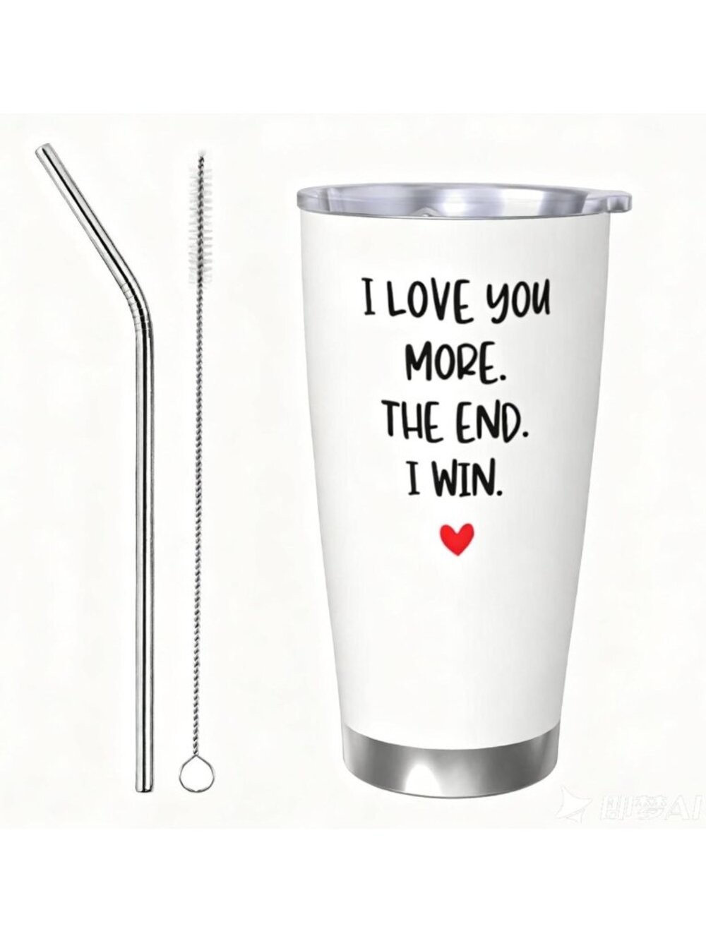 Romantic Love Quote Insulated Coffee Cup for Couples - 20 oz Tumbler Gift